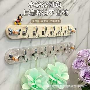 置物架 创意轻奢吸盘挂钩强力免打孔浴室门后挂衣钩毛巾挂勾壁挂式