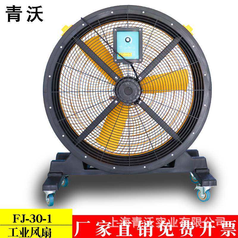 青沃FJ-30-1移动大风扇永磁直流无刷电机仓库厂房降温风扇工业用