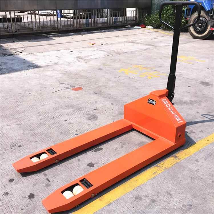 拉直销好5吨10吨手动叉车重型油压搬运车1液压叉CBY-5.0车5车T/0T