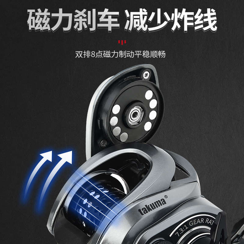 塔酷马P1双线杯超轻泛用微物远投水滴轮右手型左手型 P1二代深杯