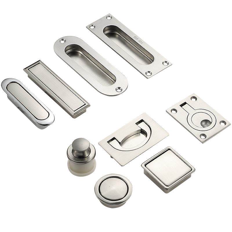 不锈钢暗拉手移门推拉门内嵌暗装隐形拉手柜门抽屉扣手嵌入式