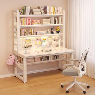 N5儿童学习桌洞洞板家用桌卧室书桌书架组合简约一体学生学习写字