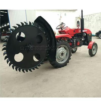 大葱大姜沟土 盘式机链660条开开沟机 挖沟施培肥种植开槽机