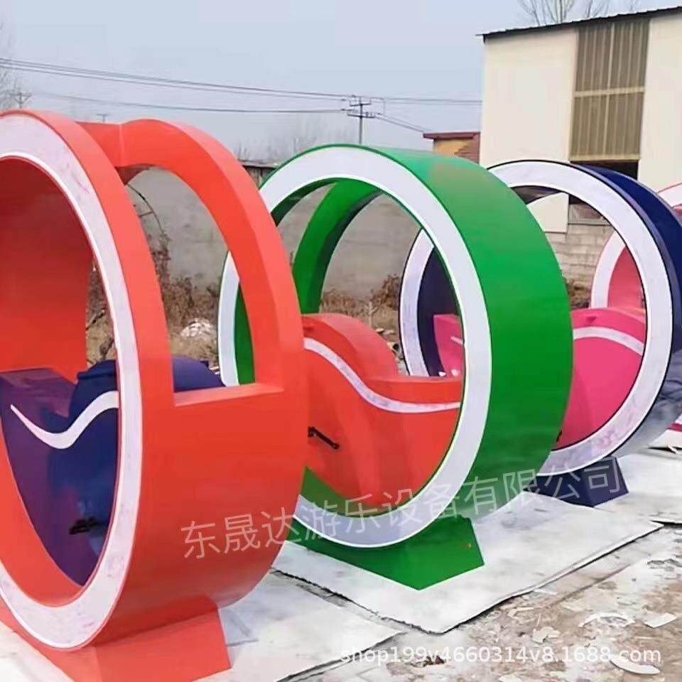 网红外游乐场设备无力喷泉单车户儿童水玩游乐设施夜动市引0919-2