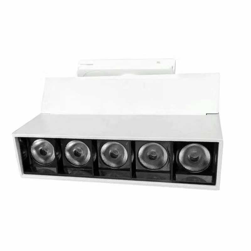 LED磁吸式轨道灯 博物馆画廊橱窗展示灯5*2W 10*2w四线轨道灯