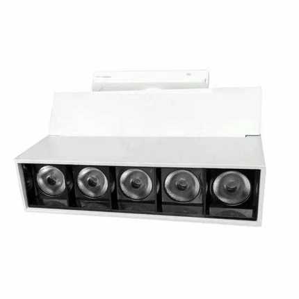 LED磁吸式轨道灯 博物馆画廊橱窗展示灯5*2W 10*2w四线轨道灯