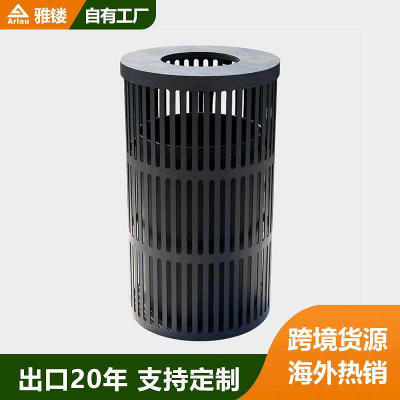 户外垃圾桶钢制环卫室外果皮箱小区商用街道景区物业果壳垃圾箱