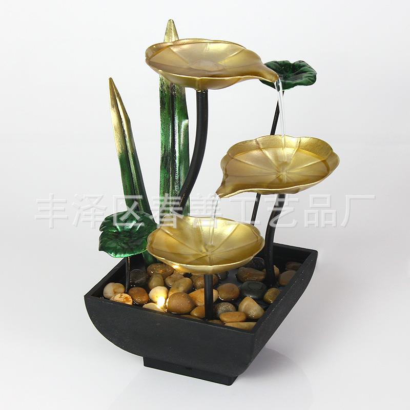 home decor办公室摆件电视购物铁艺流水摆件跨境喷泉风水摆件