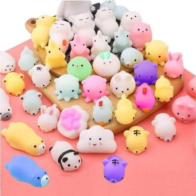60 Pcs Squishies Mochi Anima Squishy Toys for Kids Party