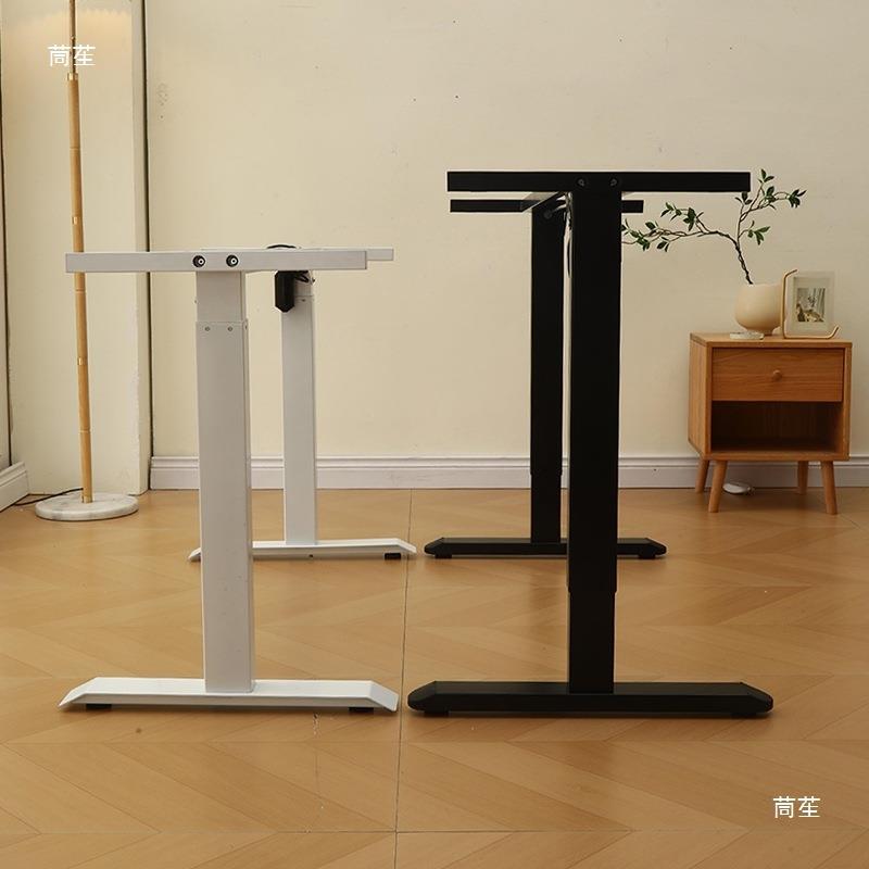 电无品牌/动升降桌腿架腿立电柱四双机电脑桌支架矮款茶几桌椭圆