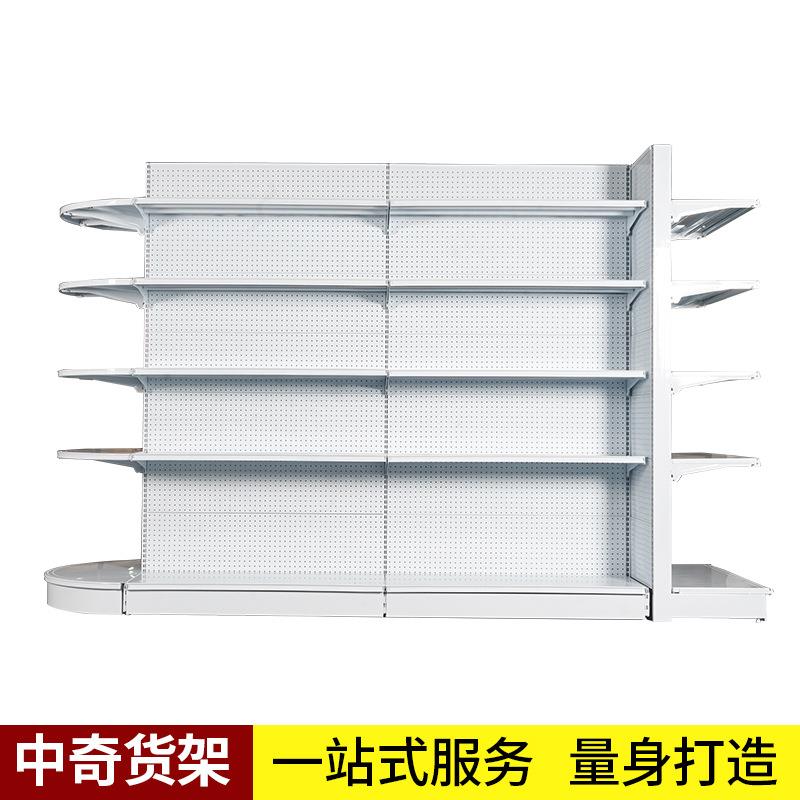 超市货架便利店日用品单面双面食品展示架食品店零食陈列架