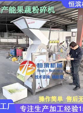 羽衣甘蓝蔬菜快速打碎机橙子破碎打浆机大产能果蔬粉碎机