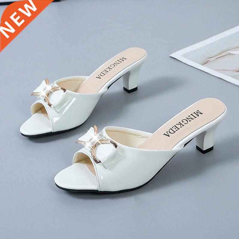 Women Classic Beige High Quality Slip on Heel Pumps Lady Cas