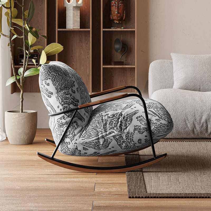 中古风摇摇椅阳台家用民宿休闲沙发客厅复古懒人新款单人沙发躺椅,住宅家具,沙发椅,淘宝优惠券,粉丝福利购,淘宝优惠卷
