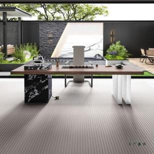 意式 轻奢台盘极简岩板茶桌椅组合高端茶一体CLT茶台客厅用家阳泡