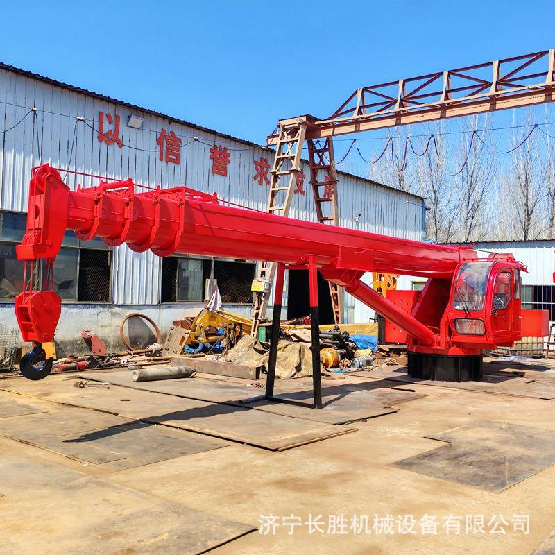 8吨船用起重机海上货物装卸运输船尾吊伸缩臂式旋转船用吊杆