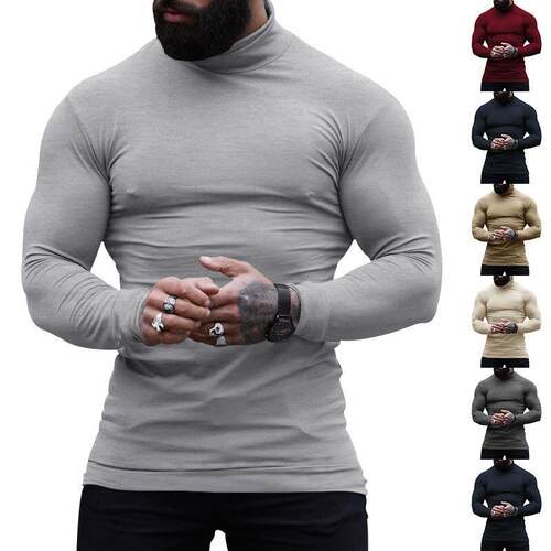A 21700 High Collar Compression Long Sleeve Shirt 领紧身运