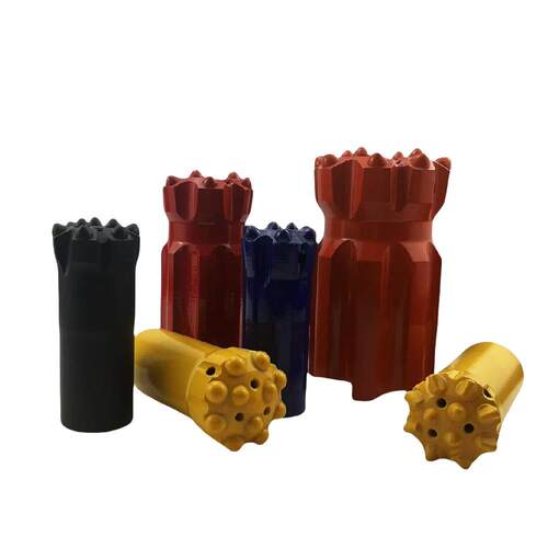 台车钻头螺纹45矿用隧道石油矿山钻头凿岩机钎头11齿合金球齿钻头