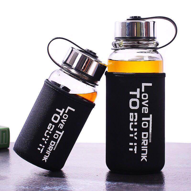 户外水杯大容量耐热玻璃杯男士密封防漏带茶漏泡茶便携随手杯水瓶