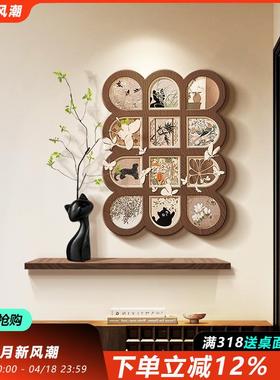 古法式复关装饰画中古风小猫走廊过道挂玄画美拉德100212墙艺术入