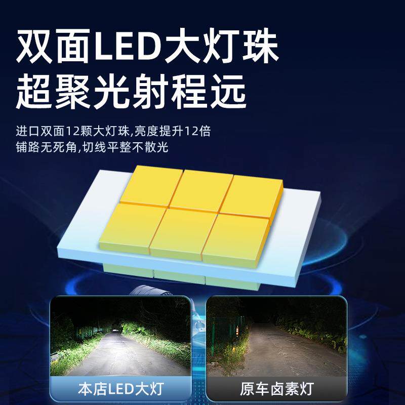 新款直销适用08-21款日产逍客大灯改装17新老专用远光近光前雾灯