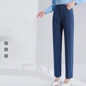 裤 职业女裤 子工作服蓝色女裤 宝马西装 修身 领创宝马4S店新款