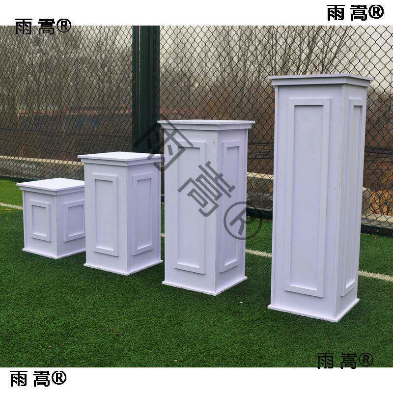 路引罗马柱舞台花盆坪PVC木质欧式罗马影楼婚礼道具落地