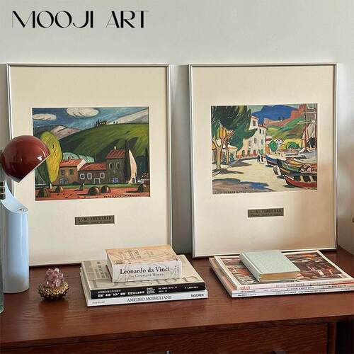 普罗旺斯风景】北欧风客厅装饰画 画沙发背景墙挂画 画高级感现代