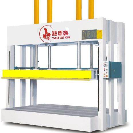 木工家具设备100吨四柱缸液压冷压机佛山耀德鑫销售木门全自动