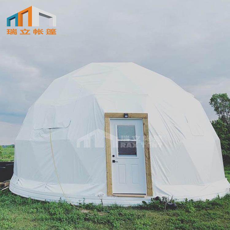 新款户外营地野奢帐篷旅游景区酒店帐篷球形圆顶星空帐篷酒店
