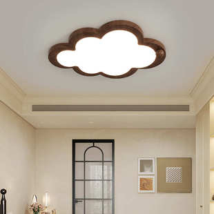 阳台厅吸顶灯卧室复古灯北欧玄关风门间走廊衣帽云朵过道吸顶灯灯