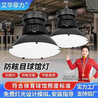 LED篮球馆专用灯 防眩目乒乓球羽毛球馆照明 室内无影篮球馆吊灯