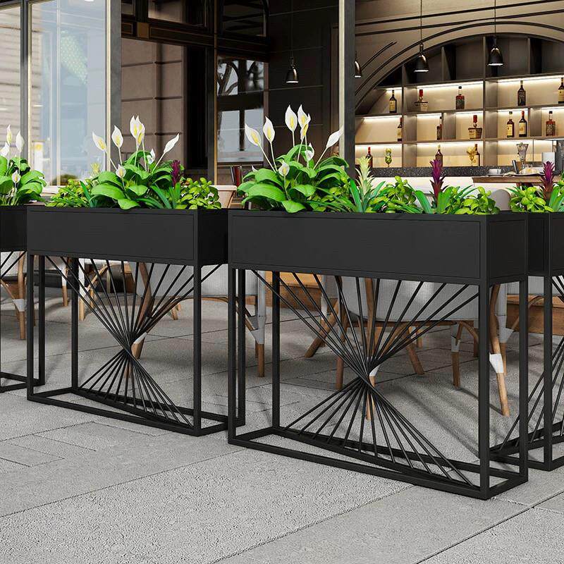 铁艺屏风矮隔断办公室酒店休息区咖啡火锅店围栏卡座栅栏置物花架