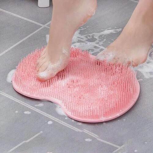 Silicone bath massage mat Shower foot and back brush Wall mo