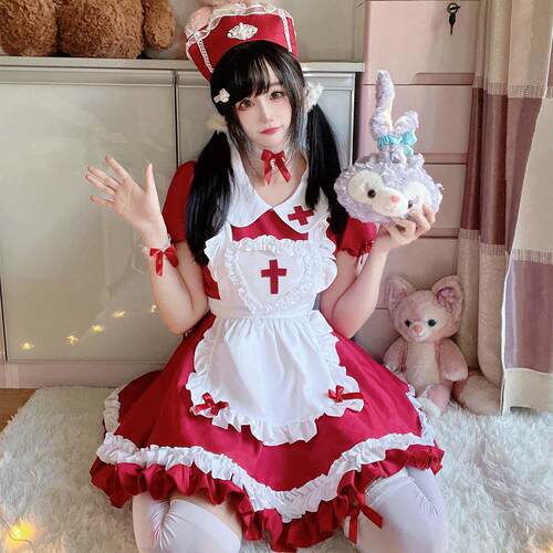 Christmas dress maid dress cos dress maid dress圣诞连衣裙