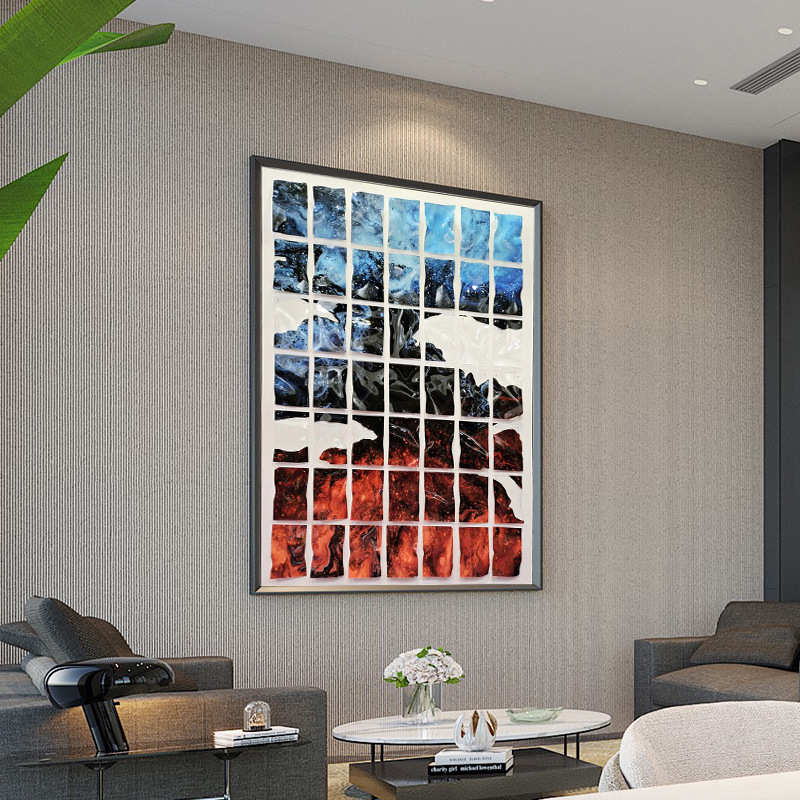 画心艺术立体装饰画风景山水画实物装置挂画现代抽象简约手工油画