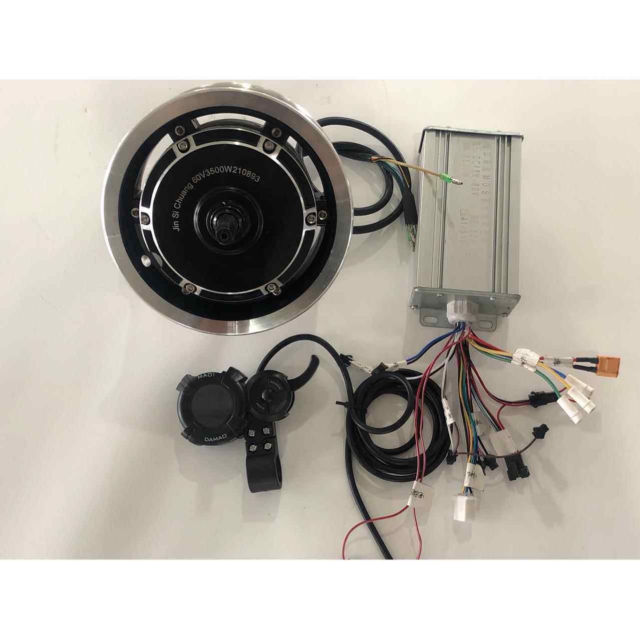 11寸分体滑板车电机大功率高转速轮毂电机匹配好大功率控制器仪表