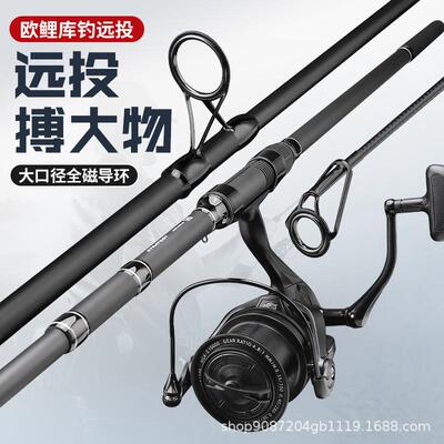 伸缩型欧鲤钓竿碳素远投竿超硬欧式库钓大物大顶环carp竿岸抛