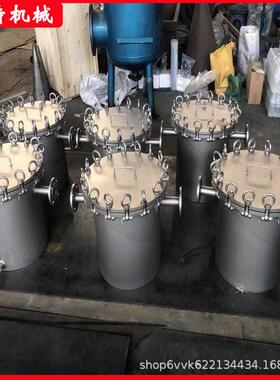 316L304不锈钢篮式过滤器管道直通平底除污器快开蓝式毛发收集器