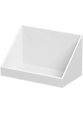 自制白色收纳托盘滑轨抽屉定制矮款柜内置物层架长方形分层储物盒