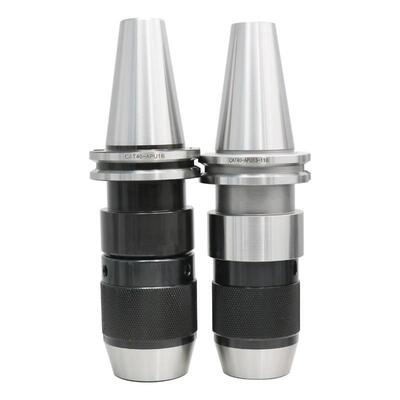 CAT40-APU一体式钻夹头刀柄APU13、16、1/2、5/8等刀柄直销