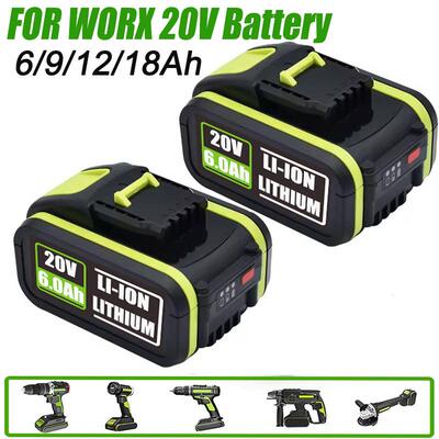 适配Worx 20V 6/9/12/18Ah WA3551 WA3551 WA355电动工具电池