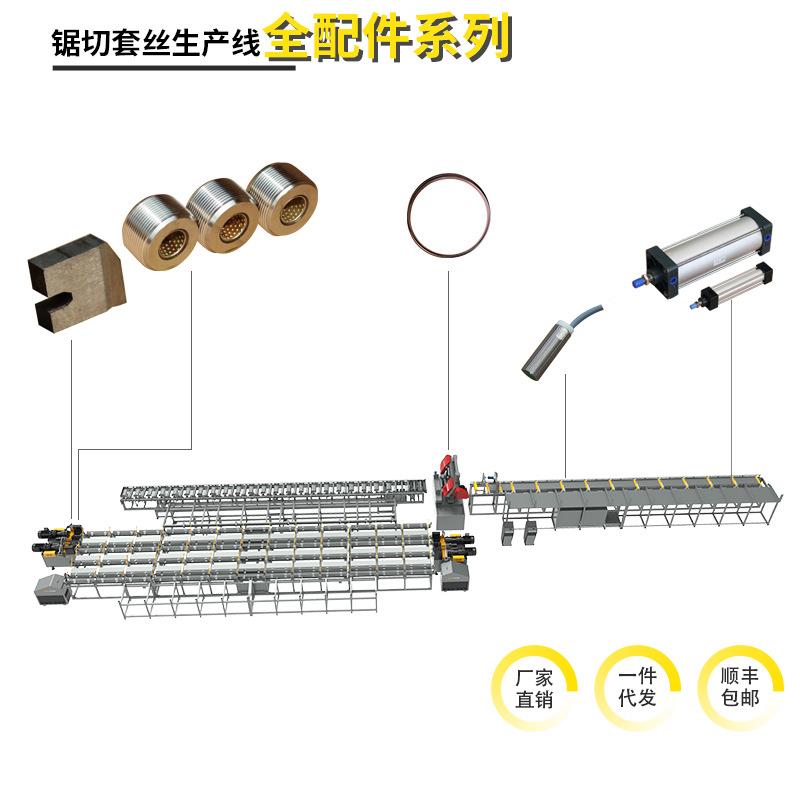 成都固特机械厂家直销锯切套丝配件滚丝轮锯条偏心套剥肋刀片