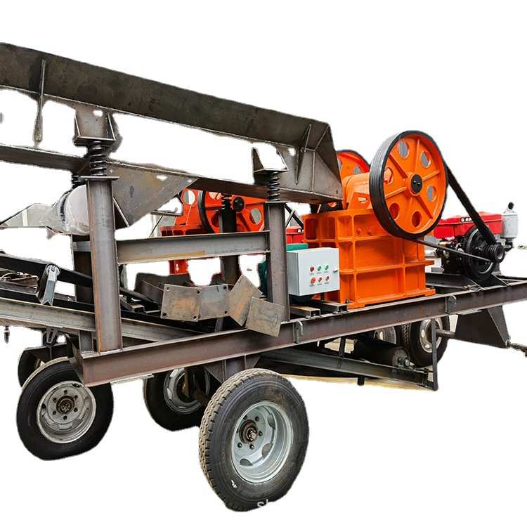 保山石灰石车载锤式移动破碎机建筑垃圾石头粉碎机鹅卵石制砂机