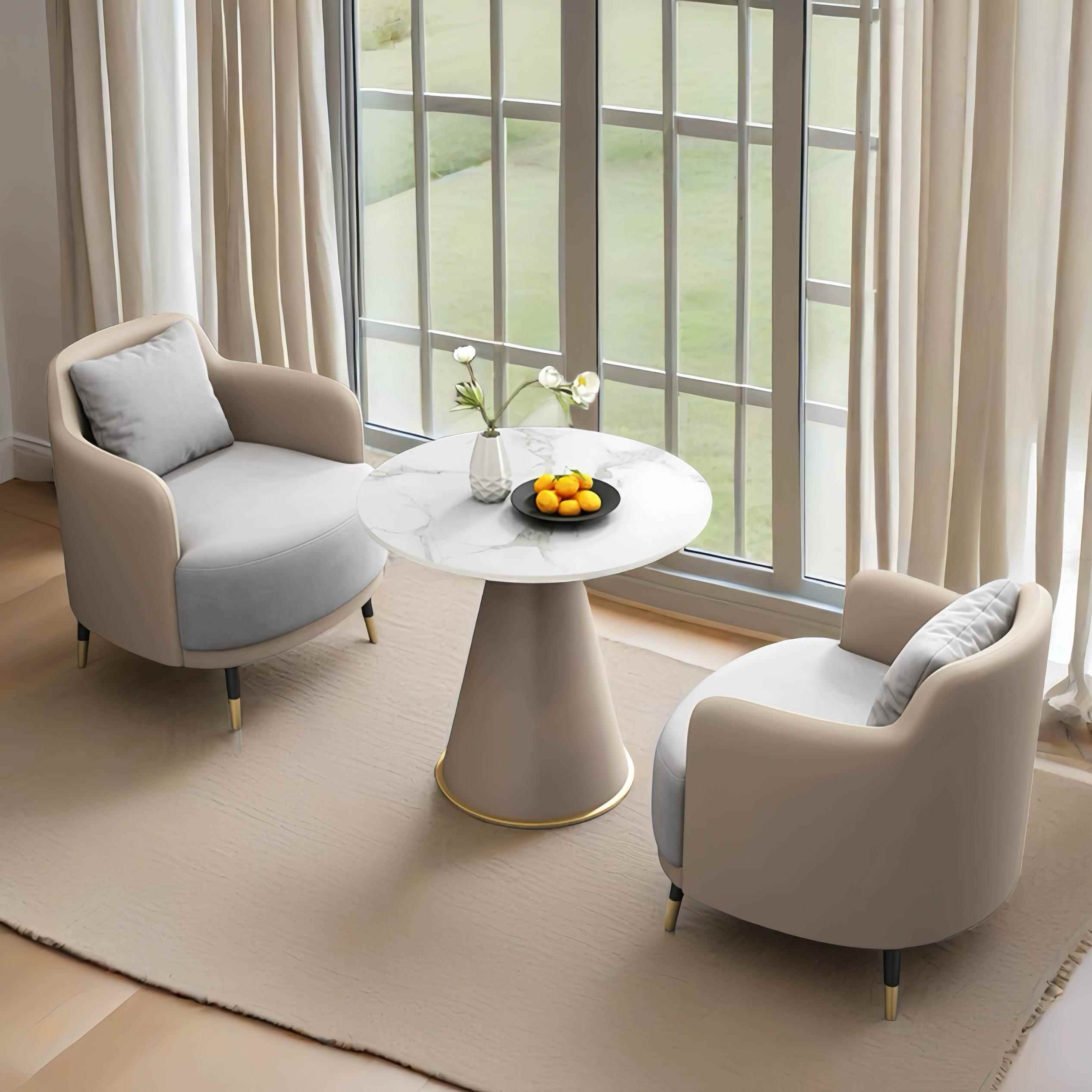 简约阳台单人沙发桌椅组合休闲酒店接待洽谈美容院会客沙发椅