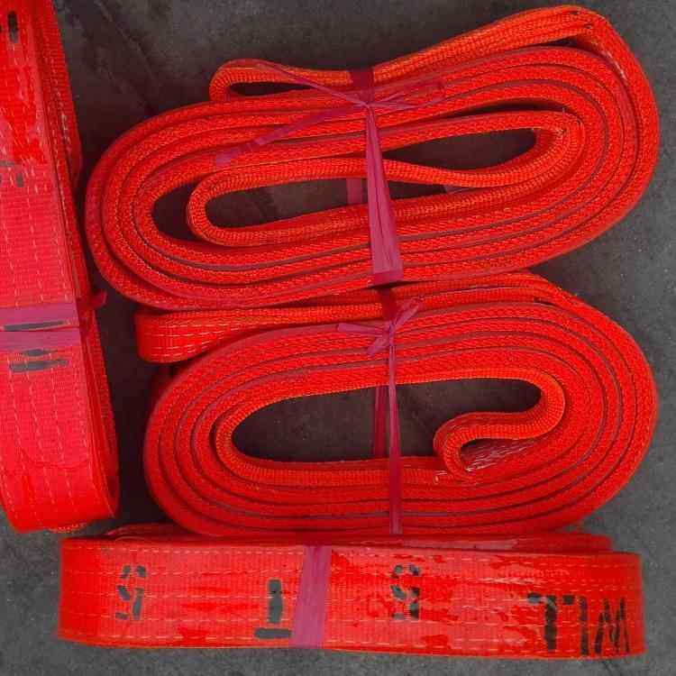 供应SW088设计定做各种规格双扣防割吊带厂家直销玻璃吊带