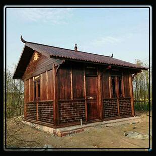 木屋别墅不易腐蚀木岗亭凉亭木质室外阳光房可设计结构轻型木房