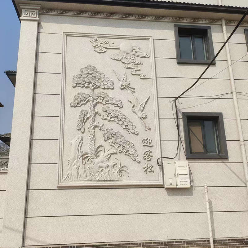 EPS线条别墅浮雕花板外墙欧式装饰泡沫腰线檐线罗马柱浮雕三角花