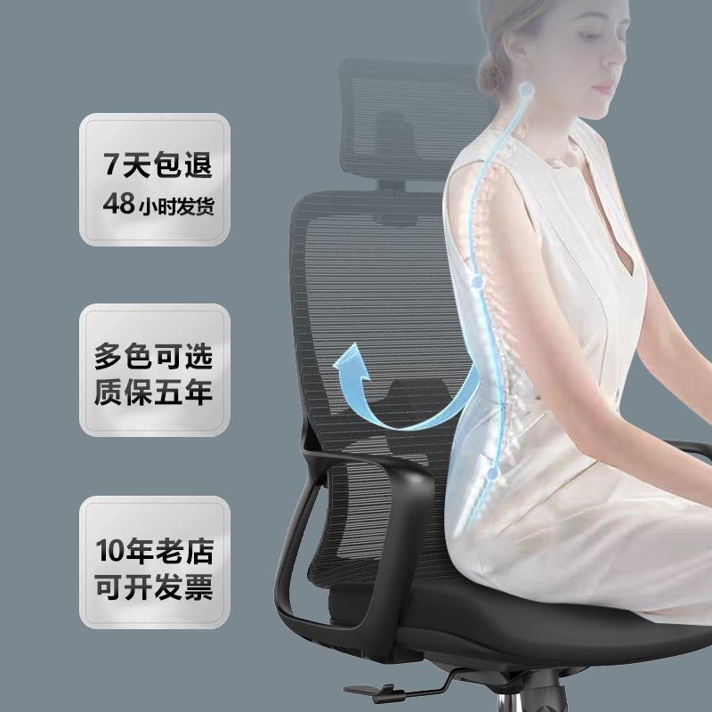 椅简约人体学椅电脑家用习久坐舒适学椅宿舍椅座子可躺办公升降椅