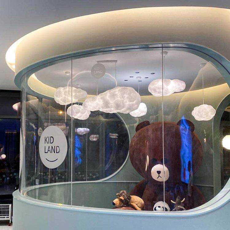 北欧简约漂浮云朵灯咖啡厅餐馆店铺装饰乌云吊灯个性创意白云灯